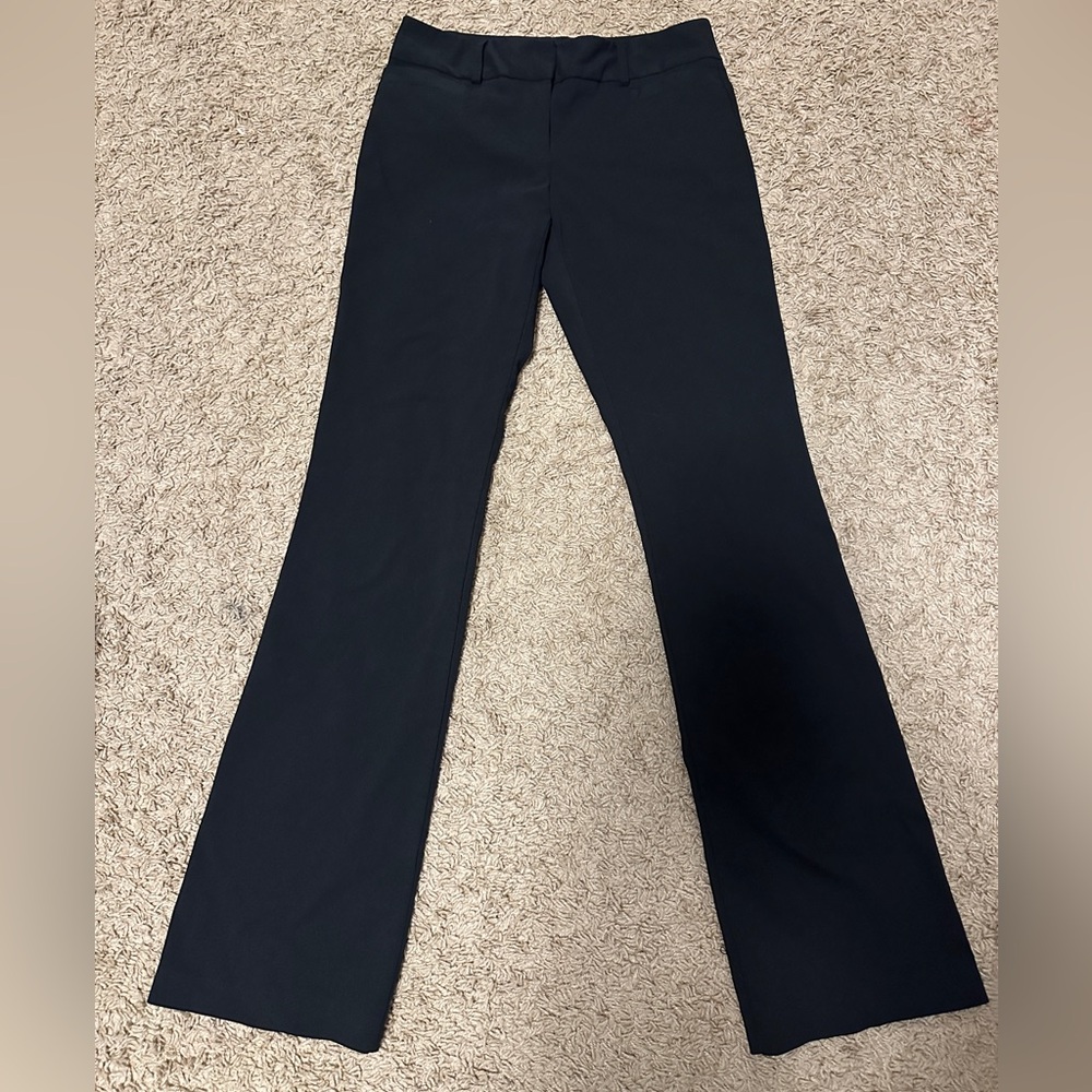 NO BOUNDARIES CLASSY FLARE BLACK WORK PANTS